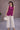 Magenta Pink Handspun Khadi Sleeveless Long Coat