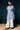 Anila Asymmetric Blue Chambray Shirt, made from Muslin - Full