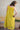 Roma Spaghetti Strap Sun Dress, Checked Lime Yellow w/ Jamdani motif - Back