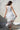 Amalfi Long White Evening Dress , halter neck, soft muslin jamdani - Back