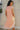 Santa Fe Peach Summer Dress Sleeveless with white pleated trims - Back