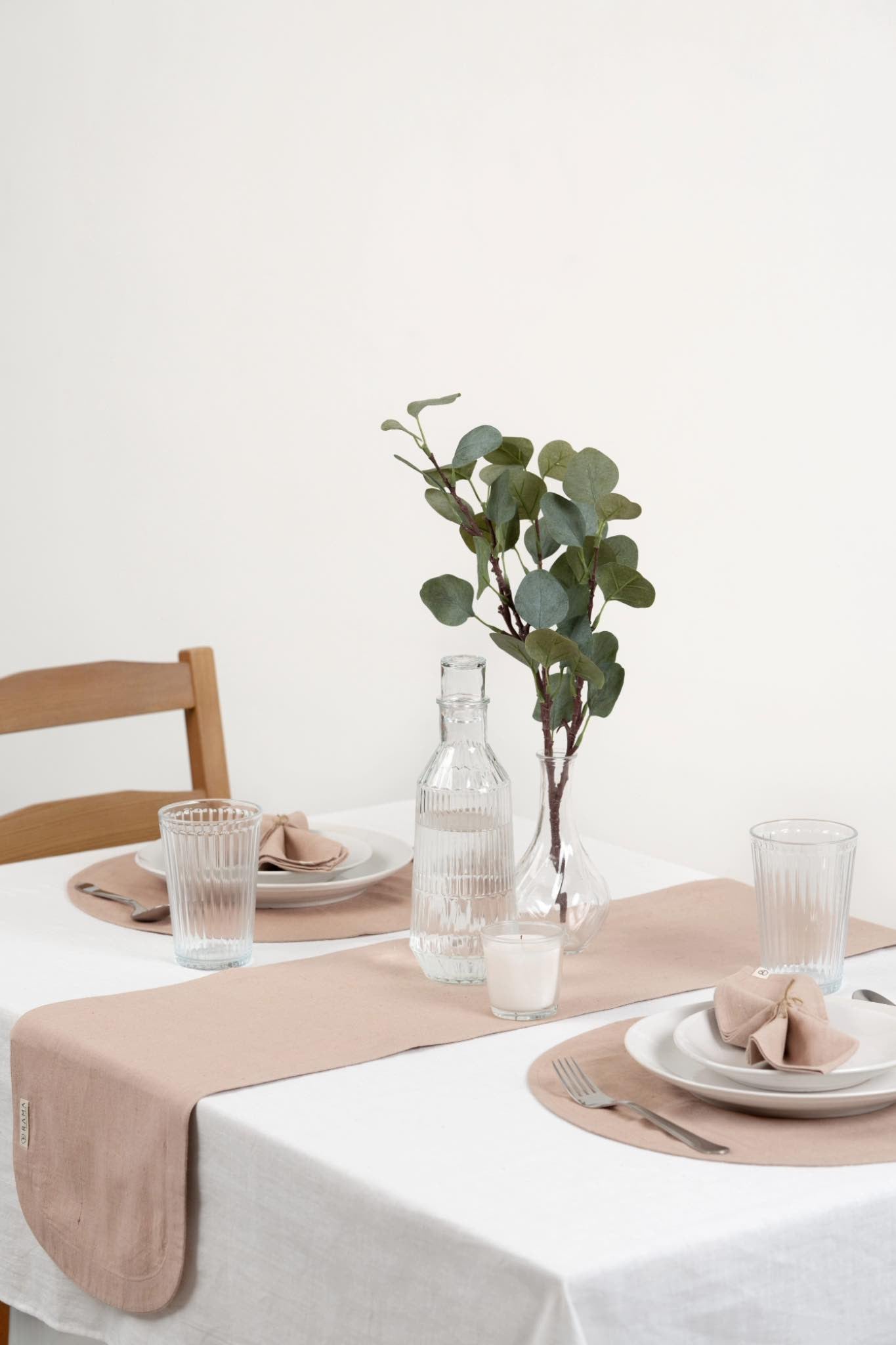 Brown Cloth Napkins ,set of 4, hazelnut, soft khadi, sustainable table - Table
