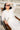 Ankara White Muslin Dress Modest silhouette Jamdani Contrast pleats - Pose
