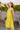 Roma Spaghetti Strap Sun Dress, Checked Lime Yellow w/ Jamdani motif - Angled