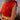 One shoulder cocktail maxi dress - handwoven single-origin silk - red-zoom