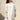 Marrakesh White one piece dress knee length , Jamdani, Relaxed Fit - Full