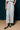 Mrinmoyee Striped Culottes of khadi, relaxed fit, paper bag waist - Front