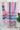 Multi Colour Bengal Handwoven Stripes Muslin Saree - Blush pink