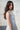 Amalfi Long White Evening Dress , halter neck, soft muslin jamdani - Side