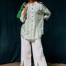 Sucharita Relaxed Fit Cotton Shirt , fresh summery stripes, muslin - Full