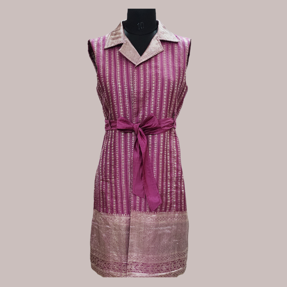 VBJ-05 Festive Edit : Bespoke Outerwear from Vintage Benarasi Saris