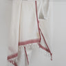 Hand-woven Cotton Towel - White/Red