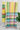 Multi Colour Bengal Handwoven Stripes Muslin Saree - Yellow